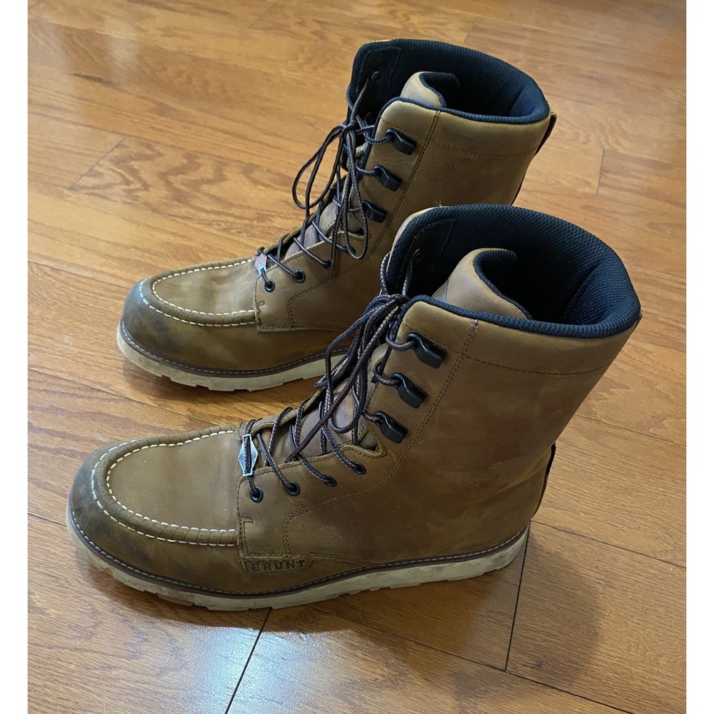 Brunt Marin 8" Soft Toe Work Boots Mens Size 13 Brown Leather EH ASTM F2892-18